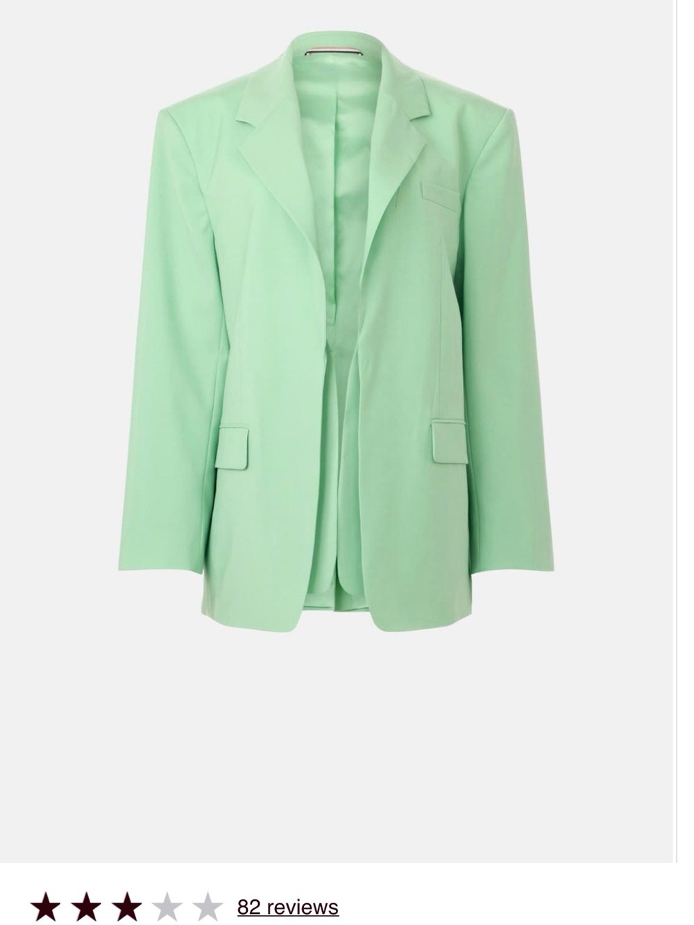 Boss Pastel Mint Green Tailored Blazer